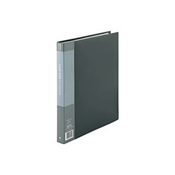 (業務用10セット) ジョインテックス クリアファイル/ポケットファイル 【A4/タテ型 1冊入り】 40ポケット 灰 D048J-GY