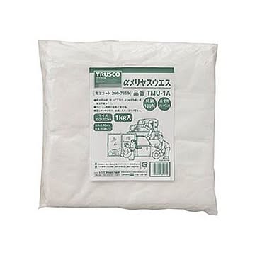 （まとめ）TRUSCO αメリヤスウエス 1kgTMU-1A 1袋【×3セット】