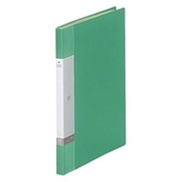 (業務用20セット) LIHITLAB クリアブック/クリアファイル リクエスト A4/タテ型 固定式 20ポケット G3201-7 緑