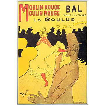 【Bauhaus Japan】Toulouse-Lautrec "Moulin-Rouge - La Goulue"/アートポスター/モダンポスター/バウハウスポスター