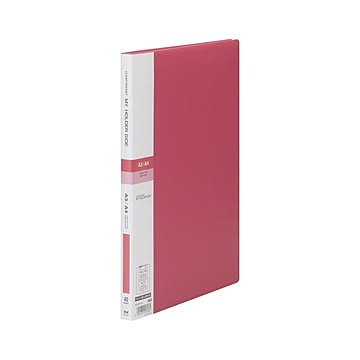（まとめ） テージー マイホルダーサイド A4判タテ型（40ポケット） MS-344-04 赤 1冊入 【×3セット】
