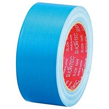 （まとめ） スリオンテック 布粘着テープ No.3390 50mm×25m ライトブルー No.3390-50LB 1巻 【×10セット】