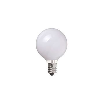 (まとめ)YAZAWA ベビーボール球40WホワイトE12 G401240W×20セット