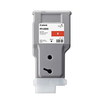 （まとめ） キヤノン Canon インクタンク PFI-206 顔料レッド 300ml 5309B001 1個 ×3セット