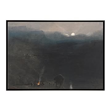 世界の古い絵画 レトロポスター デジタルリマスターMauritius ? Moonligh【bn-poster-3813】