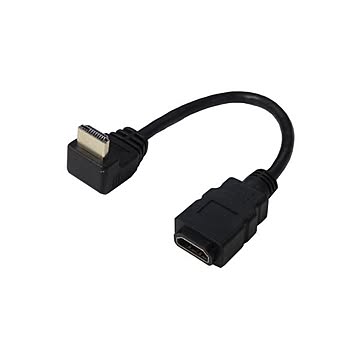 （まとめ）変換名人 HDMI L型ケーブル延長20（下L） HDMI-CA20DL×5セット