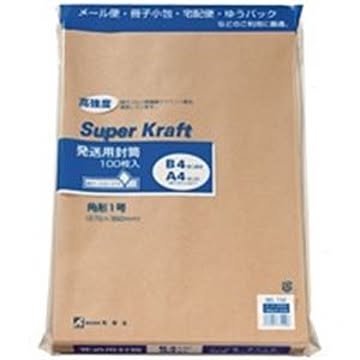 （まとめ）高春堂 スーパークラフト封筒 角1 100枚 732×2セット