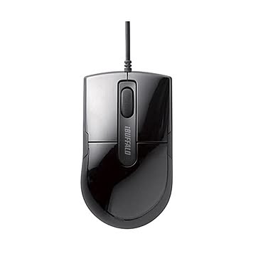 (まとめ) バッファロー 有線BlueLEDマウス 静音 3ボタン Sサイズ ブラック BSMBU26SSBK 1個 【×10セット】