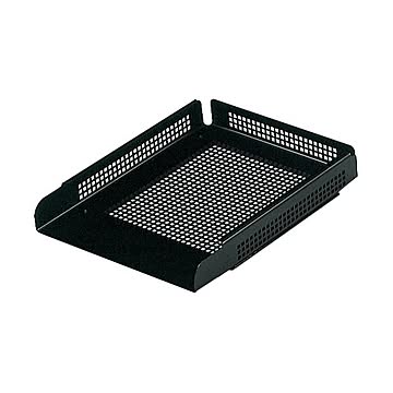 (まとめ) ライオン事務器 オープントレー A4タテ1段 白 NO.351 1個 【×10セット】