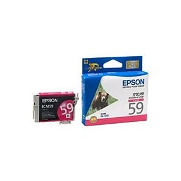 (業務用5セット) EPSON エプソン インクカートリッジ 純正 ICM59 マゼンタ