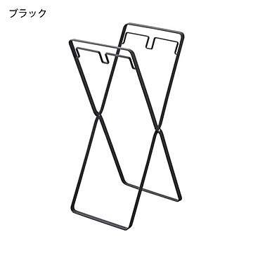 山崎実業 レジ袋2連＆30Lゴミ袋スタンド タワー tower