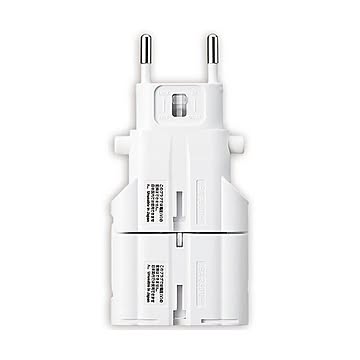 （まとめ）サンワサプライ 海外電源変換アダプタホワイト TR-AD4W 1個【×2セット】