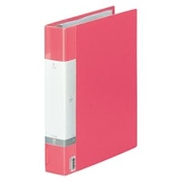 (業務用30セット) LIHITLAB クリアブック/クリアファイル リクエスト 【A4/タテ型】 差し替え式タイプ G3803-3 赤