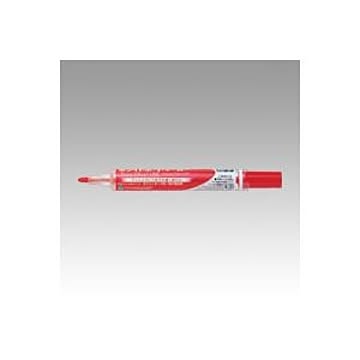 （まとめ） ぺんてる ノックル 後端プッシュ式 細字丸芯（1.6mm） EMWLS-B 赤 1本入 【×10セット】