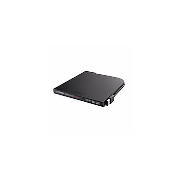 BUFFALO バッファロー BRUHD-PU3-BK Ultra HD Blu-ray対応 USB3.0用ポータブルブルーレイドライブ スリムタイプ ブラック BRUHD-PU3-BK