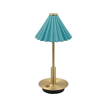 ORIGAMI LAMPポータブル ブラス ターコイズ  テーブルランプ おしゃれ 充電式 LED 北欧 ブラス レトロ テーブルライト かわいい 卓上ライト 