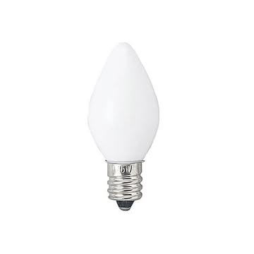 (まとめ)YAZAWA ローソク球 E12 5W 白 2個パック 1CC2P×20セット