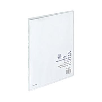 （まとめ）コクヨ クリヤーブック（キャリーオール）固定式 A4ワイド 20ポケット 背幅11mm 透明 ラ-3T 1セット（10冊）【×3セット】