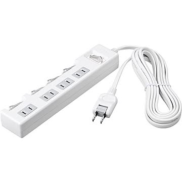 バッファロー（サプライ） 2ピン式電源タップ 集中＆個別スイッチ/4個口/3.0m ホワイト BTWSWJT2430WH