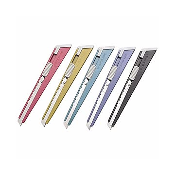 NTカッター A型カッター 5色K-200 1セット（20本：各色4本）
