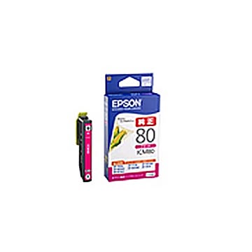 【 純正品 】 EPSON エプソン インクカートリッジ/トナーカートリッジ 【ICM80 マゼンタ】