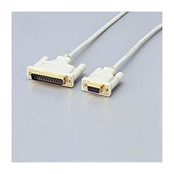 （まとめ）エレコム RS-232Cケーブル（リバース） C232R-D15【×3セット】