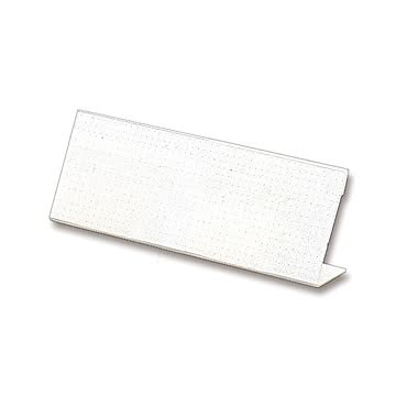 (まとめ）ライオン事務器 カード立L型（アクリル製） W230×H80mm L-230 1セット（10個）【×3セット】