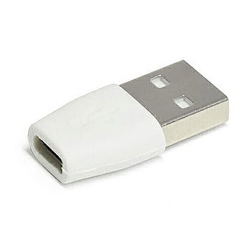 microUSB→USB2.0(A)変換コネクター (ホワイト) MUU20A-WH 管理No. 4520008245532