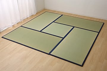 イケヒコ・コーポレーション 置き畳 あぐら ジョイントタイプ ネイビー 1畳4枚+半畳1枚 8325209