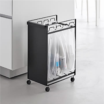 山崎実業 目隠し分別ダストワゴン タワー 4分別 tower 