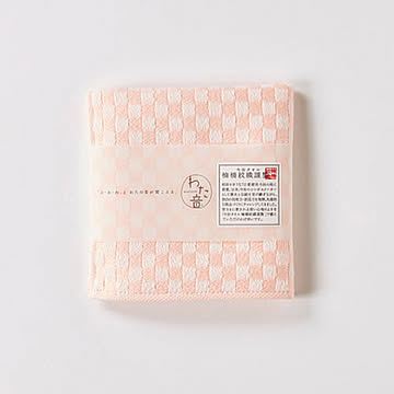 楠橋紋織 くすばしタオル ハンカチタオル 25cm×25cm ピンク