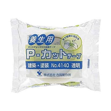 （まとめ）寺岡製作所 P-カットテープ 4140 50mm×25m 透明×20セット