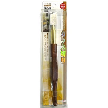 H＆H ダイヤモンドガラス切り/ガラスカッター 【切断可能板厚：3〜5mm】 日本製 PRO-2A 2号 〔業務用/DIY用品〕