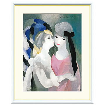 額絵 ザ・キス マリー・ローランサン 61x49.5cm 三幸