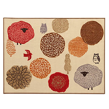 イケヒコ・コーポレーション デスクカーペット エルム 110×130cm レッド