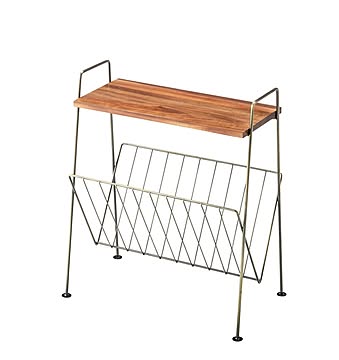 アンティークゴールドのサイドテーブル W39.5×D21×H45