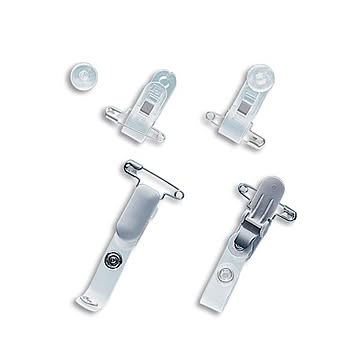 (まとめ) ライオン事務器 名札用クリップ N-2P1パック（5個） 【×10セット】
