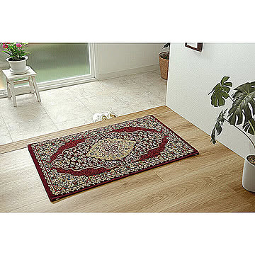 イケヒコ・コーポレーション ベルミラ 玄関マット 50×80cm ワイン