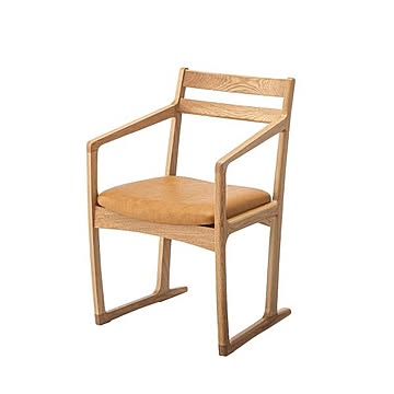 東谷 アームチェア JPC-126OAK 幅51x奥行52x高さ78cm