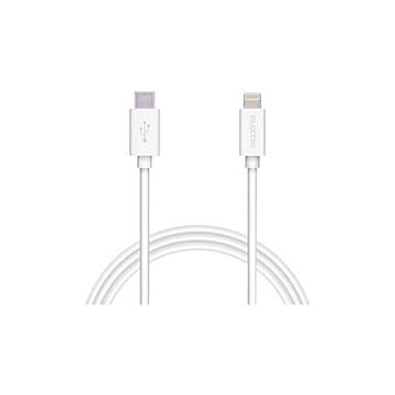 （まとめ）エレコム Type-C-Lightningケーブル 1m MPA-FCL10WH【×3セット】