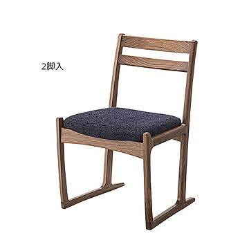 東谷 JPC-125WAL チェア 2脚入 幅51x奥行52x高さ78cm 完成品 国産