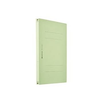 (業務用20セット) フラットファイル/紙バインダー 【A4/2穴 10冊入り】 タテ型 グリーン(緑) D017J-GR