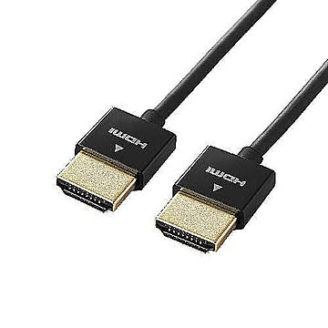 5個セット エレコム　対応スーパースリムHDMIケーブル(A-A) DH-HD14SS10BKX5 管理No. 4589453402853