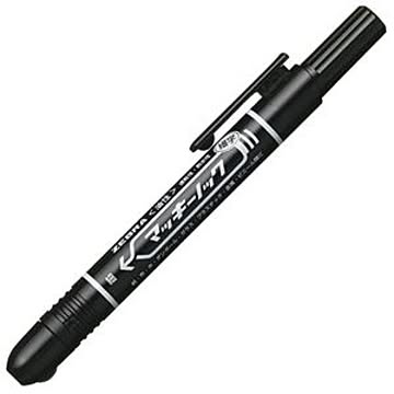 （まとめ） ゼブラ 油性マーカー マッキーノック 細字 黒 P-YYSS6-BK 1本 【×30セット】