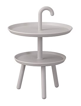 東谷 クッカ サイドテーブル φ42×H55 グレー 2段 全3色