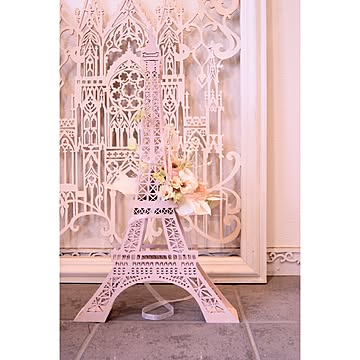 むにゅむにゅ ムニュムニュ エッフェル塔 ジュエリーケース アクセサリーボックス ケース　プリザーブドフラワー フラワーベース