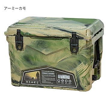 キュリアス ICE AGE クーラーボックス 35QT アーミーカモ 33.1L 幅57x奥行40x高さ40cm
