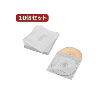 10個セットエレコム Blu-ray・CD・DVD対応不織布ケース タイトルカード CCD-NIWB60WH CCD-NIWB60WHX10