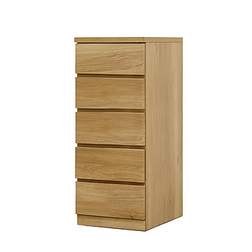 丸田木工 フィット 幅40 5段 奥行55 チェスト 完成品 日本製 大川家具