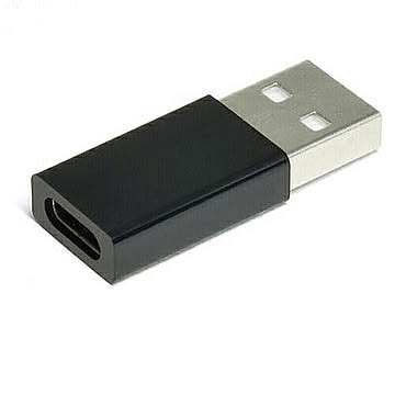 TypeC→USB2.0(A)変換コネクター (ブラック) TCU20A-BK 管理No. 4520008245549